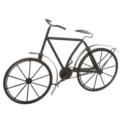 Bicyclette déco en métal noir H. 27 cm