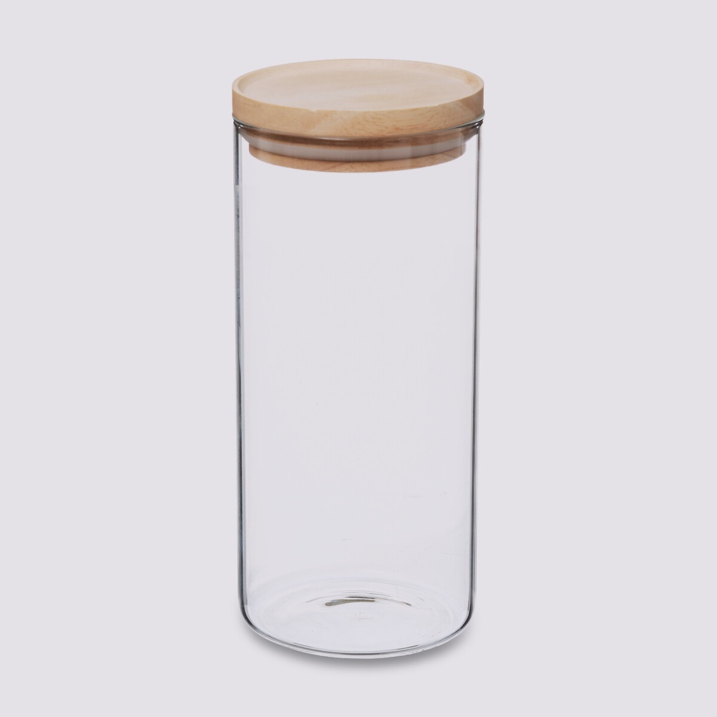 [135028] Bocal verre et bois 1,3 L