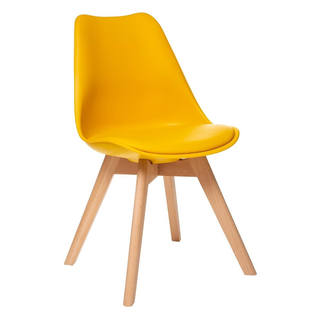 [157166E] Chaise scandinave ocre