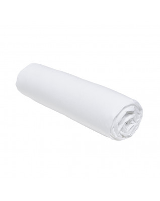 [350002] Drap housse blanc 90 x 190 cm