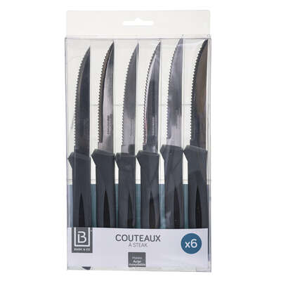 [115188] Lot de 6 couteaux à steak