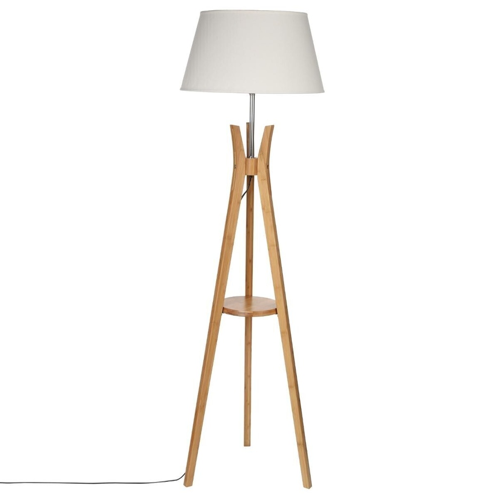 Lampadaire bohème pied bambou