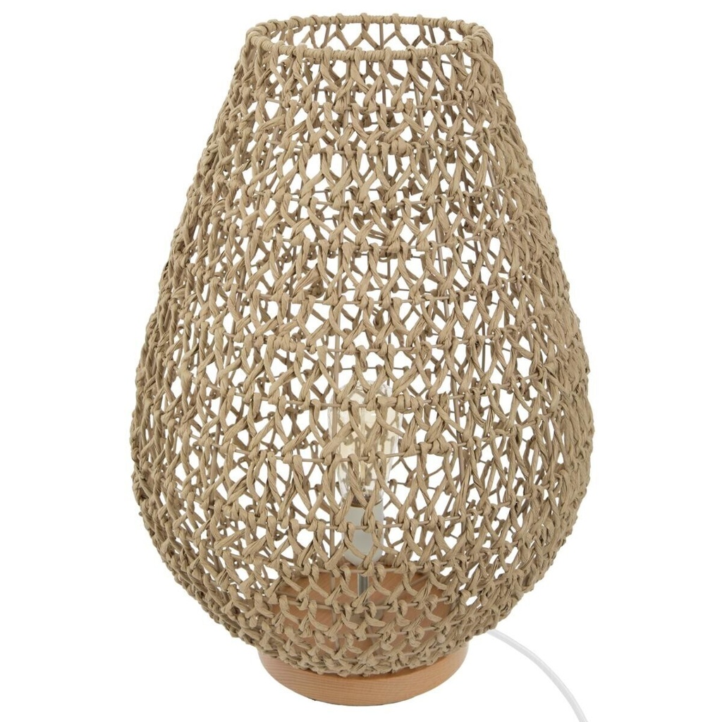 Lampe en raphia