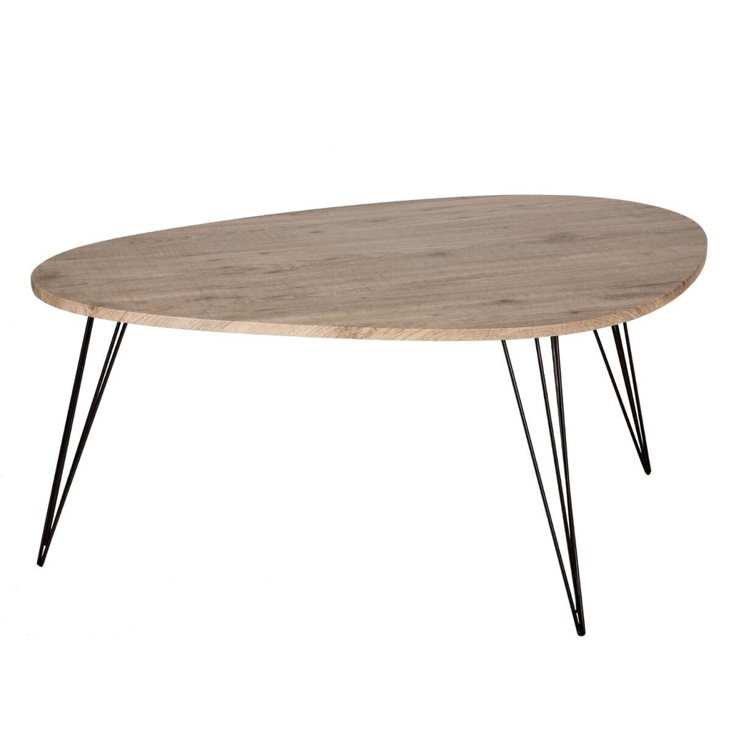 [140363] Table basse plateau bois