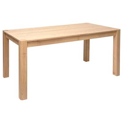 [166711] Table à manger 160 x 80 cm ton chêne