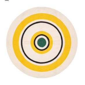 Tapis rond en coton