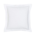 Taie d'oreiller 100 % coton craie 63 x 63 cm