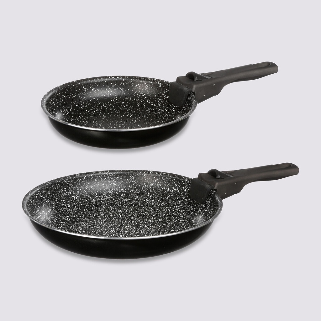 Lot de 2 poêles 20 et 26 cm tous feux