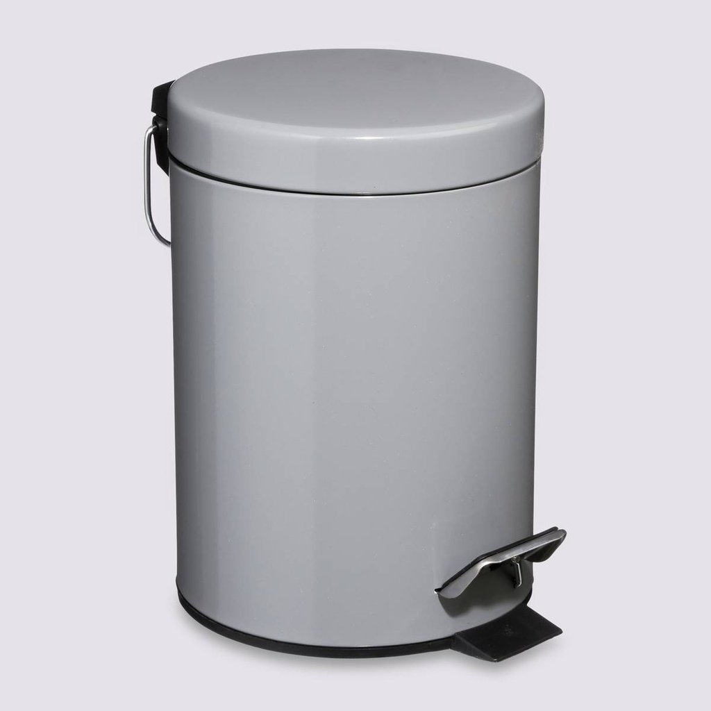 Poubelle salle de bain 3 L grise