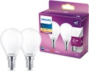 Lot de 2 ampoules LED E14 40 W blanc chaud
