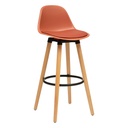 Tabouret haut terracotta