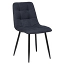 Chaise matelassée gris foncé