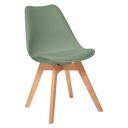 Chaise scandinave kaki