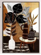 [188055] Toile imprimée plante 58 x 78 cm