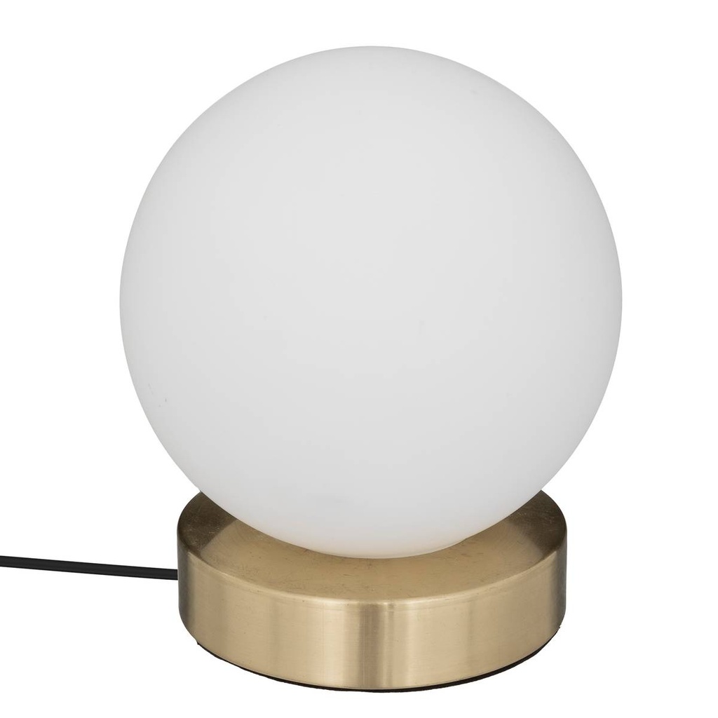 Lampe boule métal or Ø 16 cm