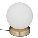 Lampe boule métal or Ø 16 cm