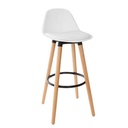 Tabouret haut scandinave blanc