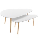 Tables basses gigognes blanc