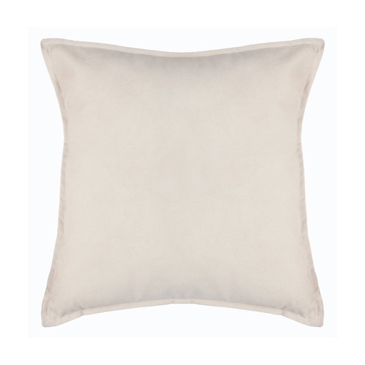Coussin velours ivoire 45 x 45 cm