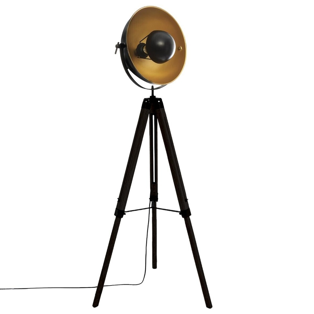 [168233] Lampadaire trépied industriel