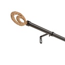 Tringle ajustable 210-380 cm noir embouts corde