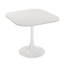 Table à manger blanche 80 x 80 cm blanc
