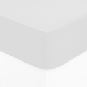 Drap housse 2 personnes 140 x 190 cm bonnet 30 cm coton blanc