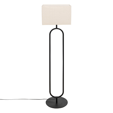 [202654] Lampadaire Alec métal noir H. 154 cm