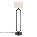 Lampadaire Alec métal noir H. 154 cm