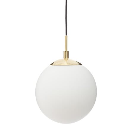 [167523] Suspension boule en verre blanc