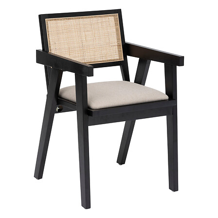Fauteuil cannage et bois