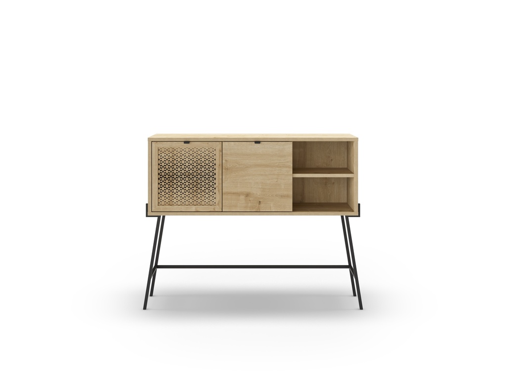 [16963] Console en bois et métal