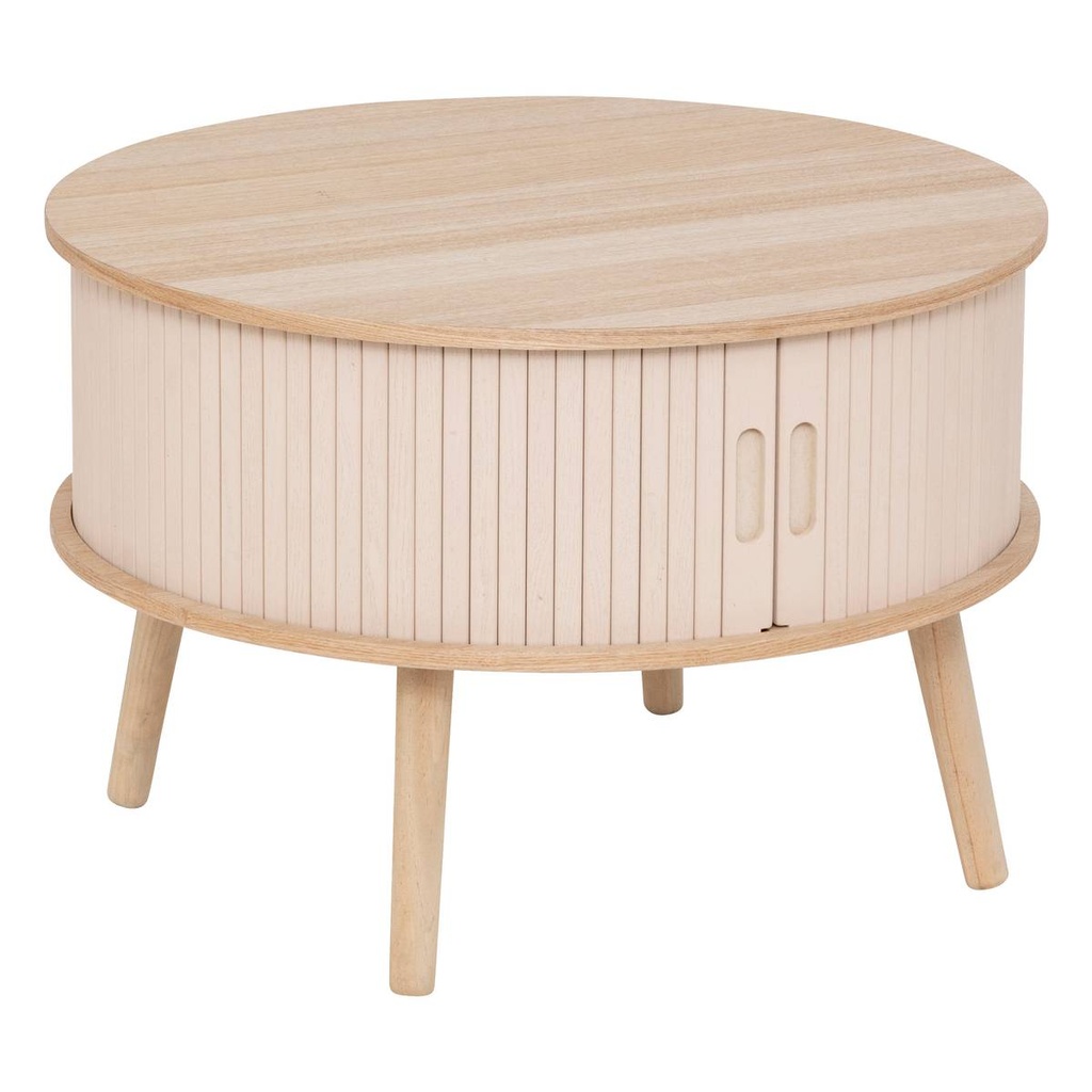 [206053A] Table basse ronde Ø 60 cm bois beige