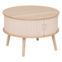 Table basse ronde Ø 60 cm bois beige