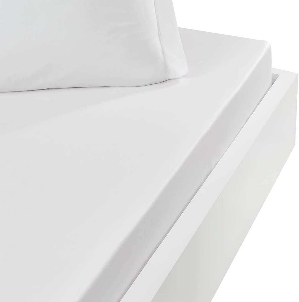 [SP028560-6.04] Drap housse blanc 120 x 190 cm