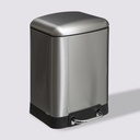 Poubelle à pédale 6 L inox
