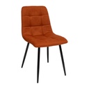 Chaise matelassée ambre