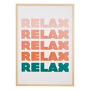 Affiche encadrée Relax 50 x 70 cm
