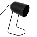 Lampe spot H. 30 cm métal noir