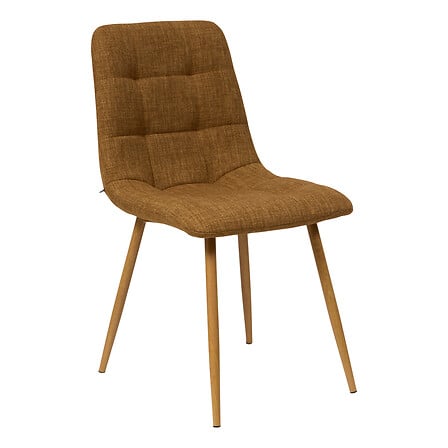 [214202B] Chaise matelassée cannelle