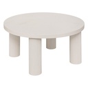 Table basse Ø 70 cm crème