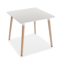 Table à manger 80 x 80 cm blanc