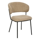 Fauteuil à dîner taupe