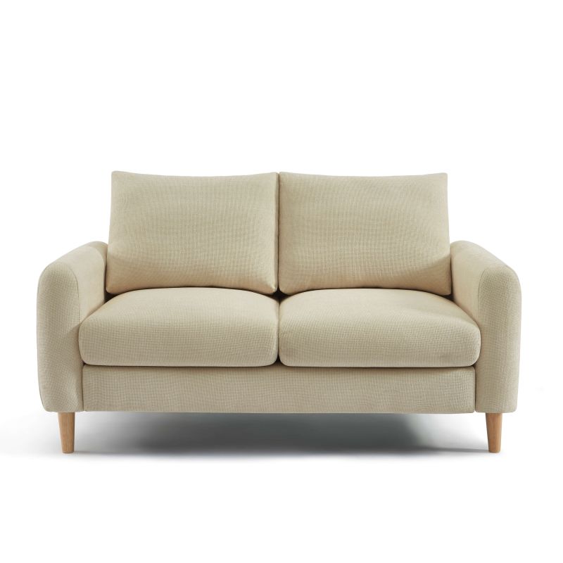 [CNCALI2TX01_135] Canapé droit 2 places tissu taupe