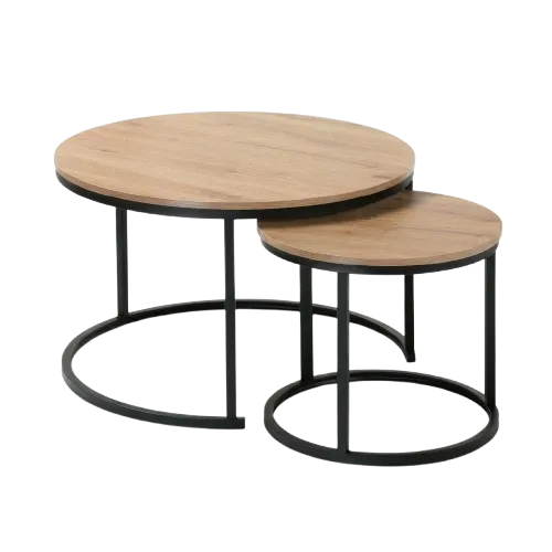 [13260133] Tables basses gigognes rondes L. 70 cm