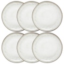 Assiettes plates en grès Ø 26 cm