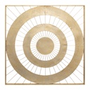 Déco murale métal doré 90 x 90 cm