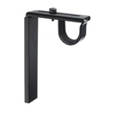 Support mural et plafond pour tringle Ø 28 mm noir