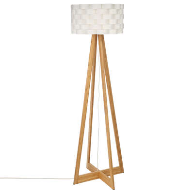 Lampadaire multi pieds bambou H. 150 cm
