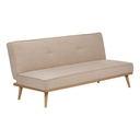 Canapé clic clac 3 places beige